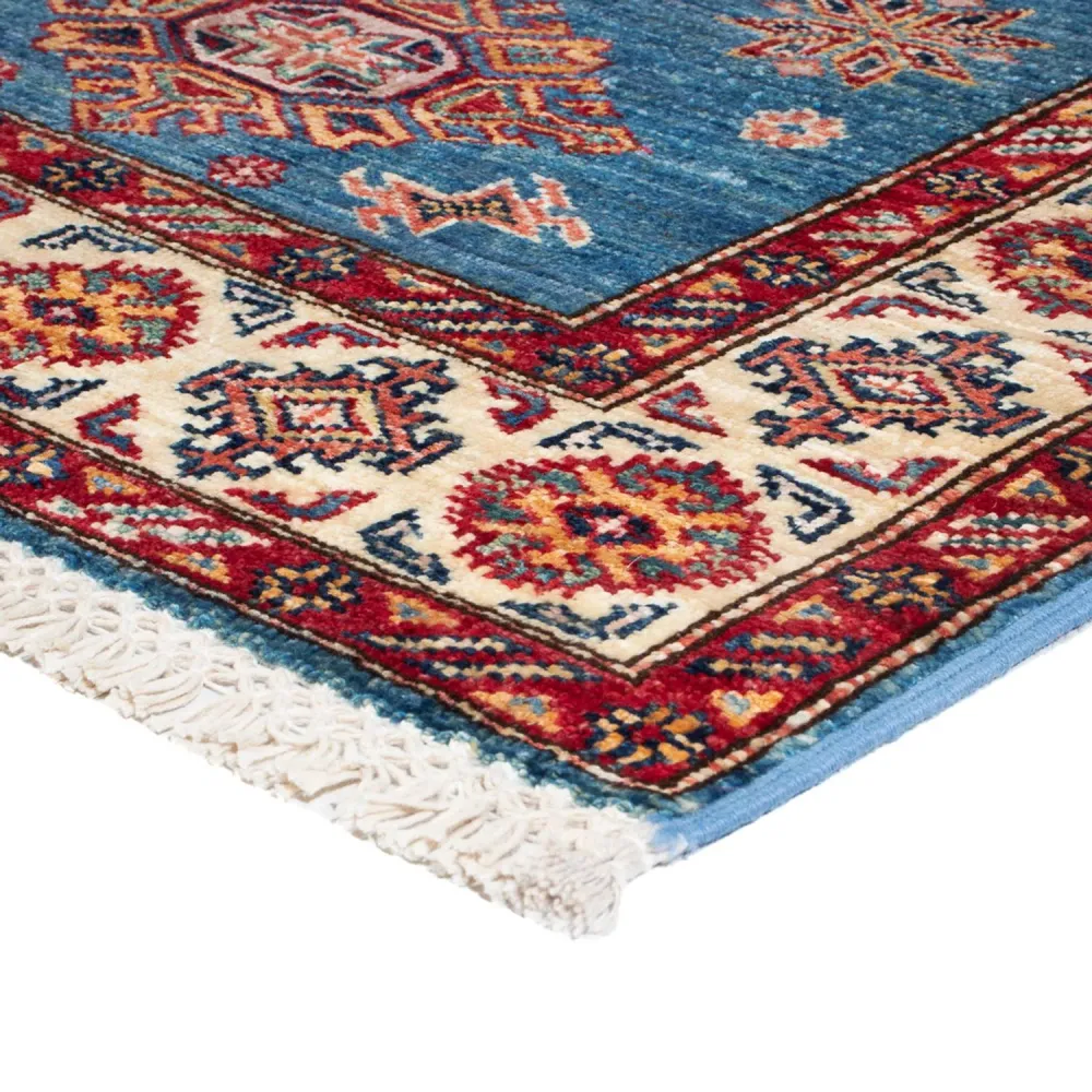 Løper Ziegler Teppe - Kazak - 305 x 79 cm - blå