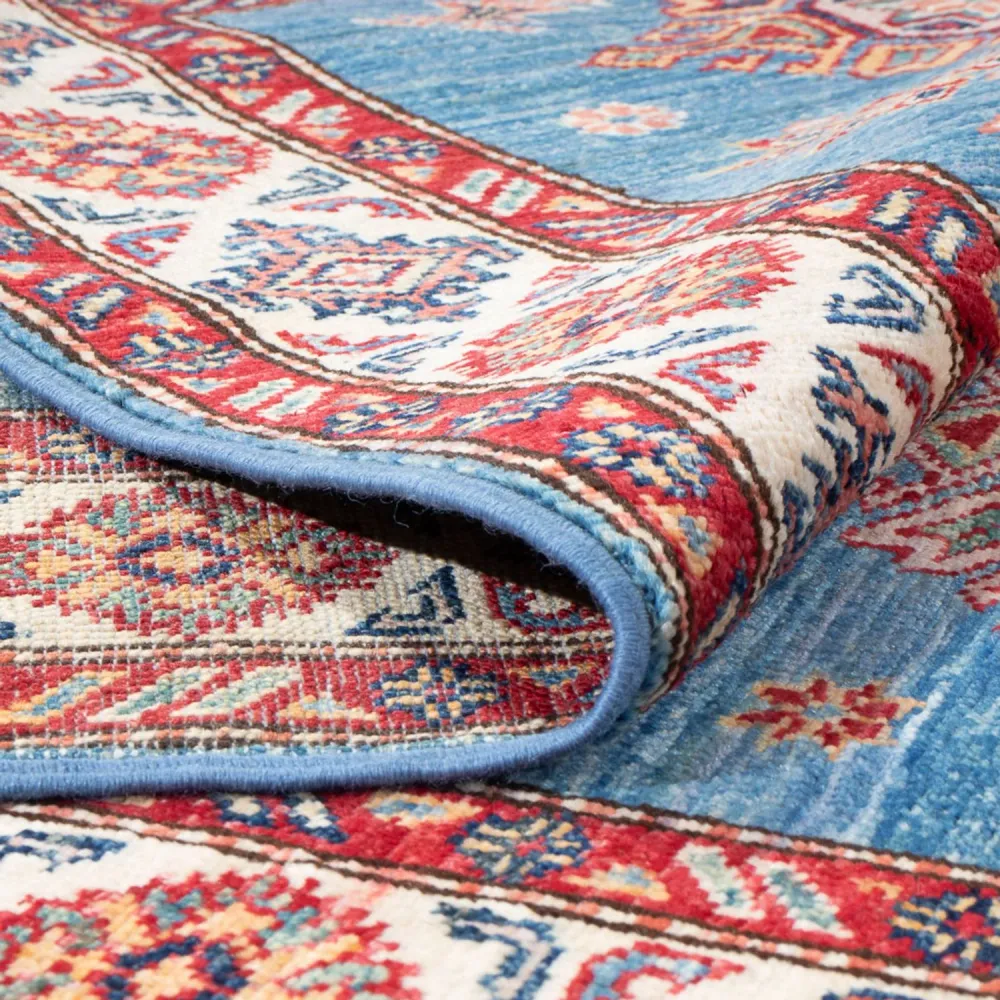 Løper Ziegler Teppe - Kazak - 305 x 79 cm - blå