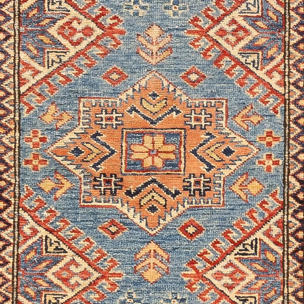 Løper Ziegler Teppe - Kazak - 312 x 75 cm - turkis