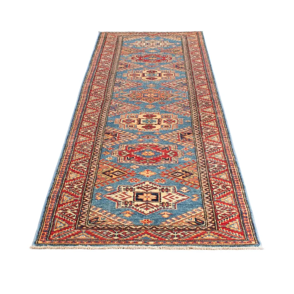 Løper Ziegler Teppe - Kazak - 312 x 75 cm - turkis