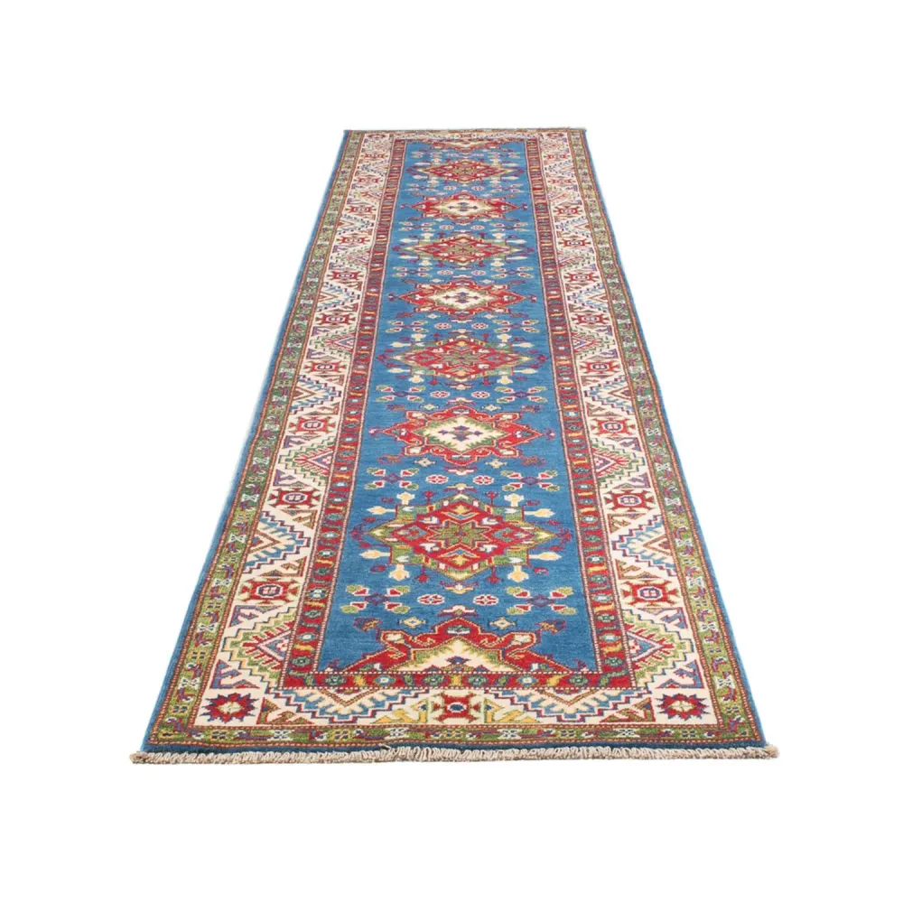 Løper Ziegler Teppe - Kazak - 403 x 78 cm - mørkeblå