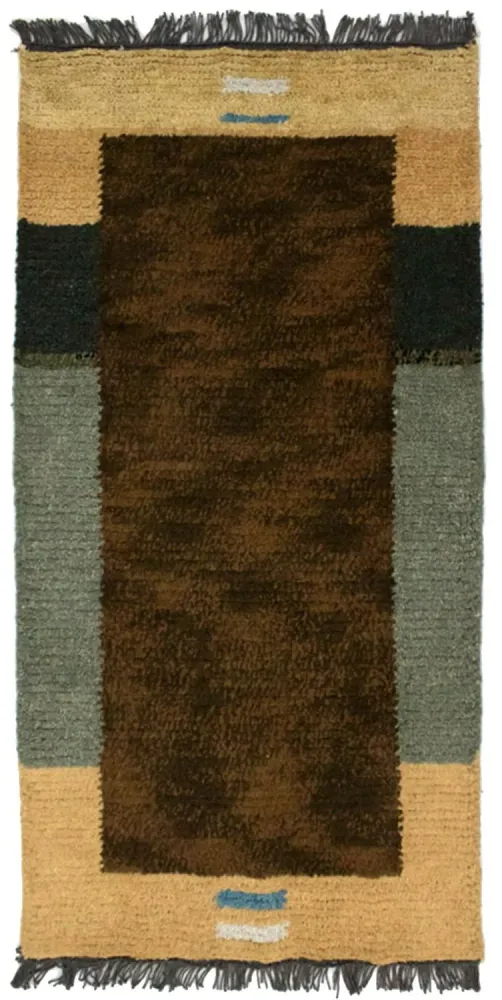 Nepal teppe - 140 x 70 cm - brun
