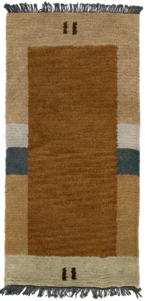 Nepal teppe - 140 x 70 cm - brun