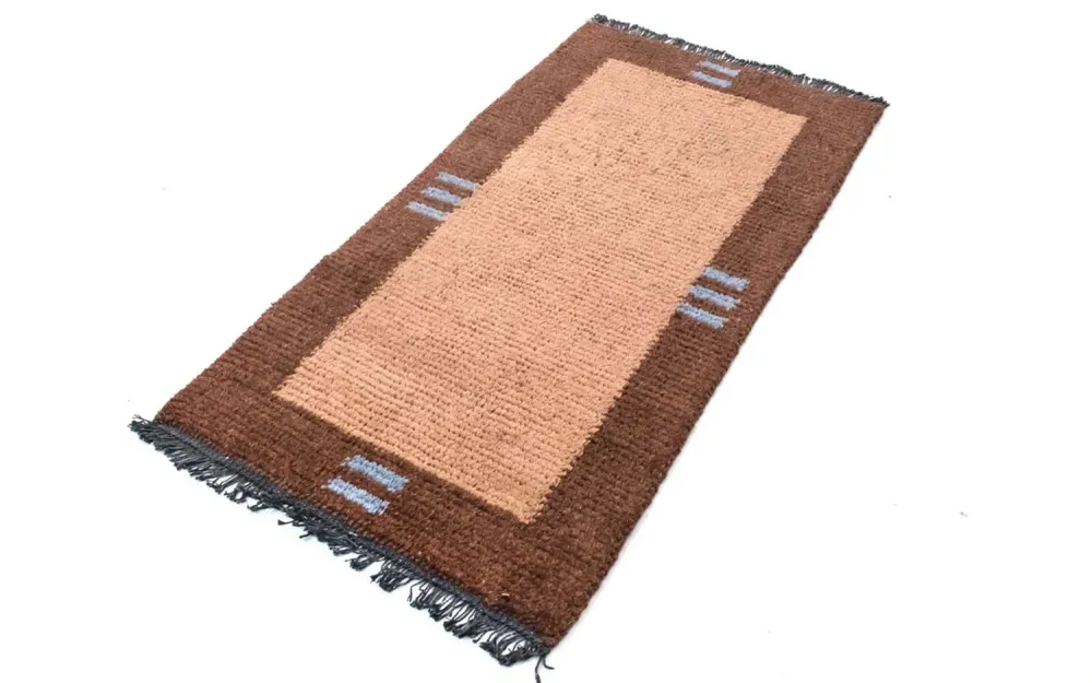 Nepal teppe - 140 x 70 cm - brun