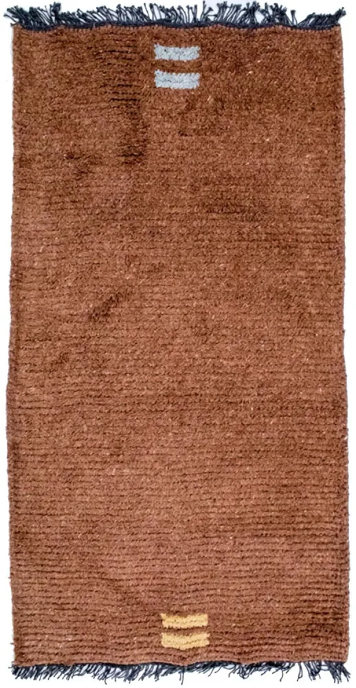 Nepal teppe - 140 x 70 cm - brun