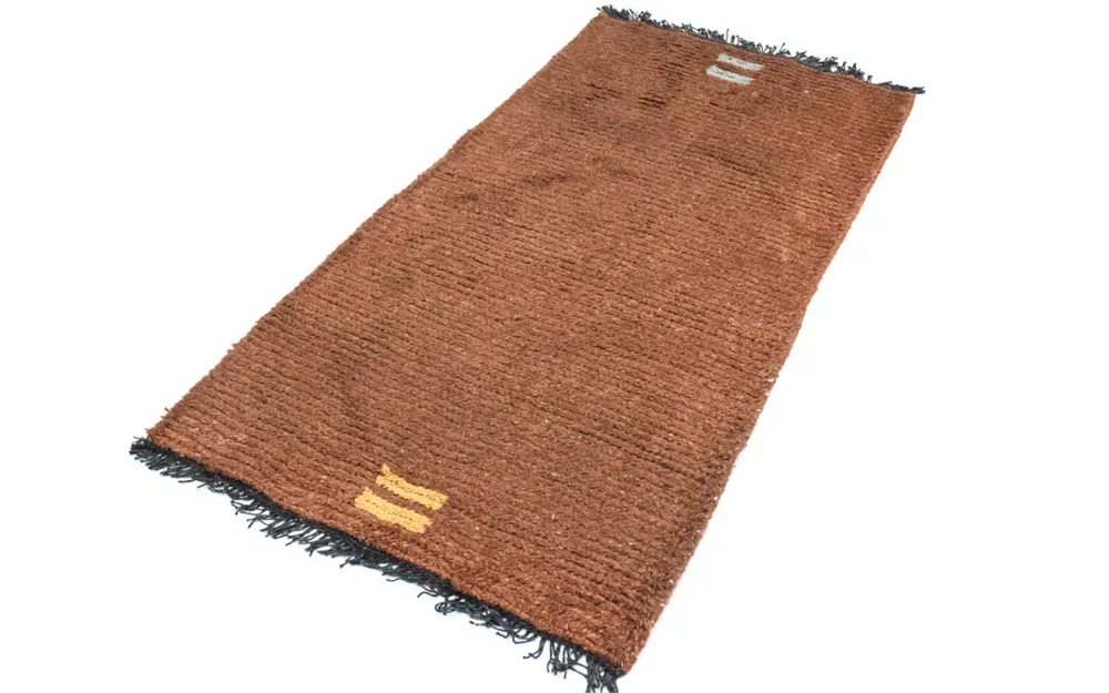 Nepal teppe - 140 x 70 cm - brun
