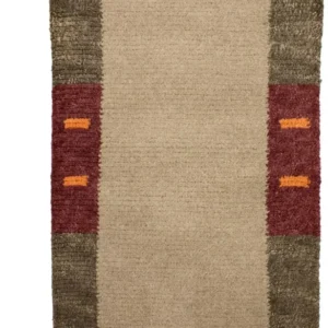 Nepal teppe - 140 x 70 cm - lysebrun