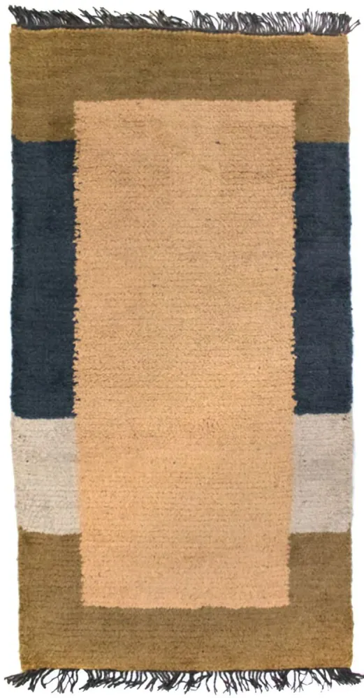 Nepal teppe - 140 x 70 cm - lysebrun