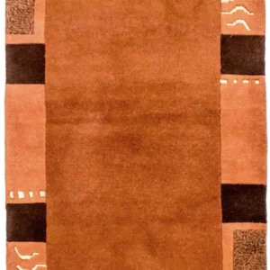 Nepal teppe - 157 x 90 cm - terrakotta