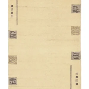 Nepal teppe - 160 x 90 cm - beige