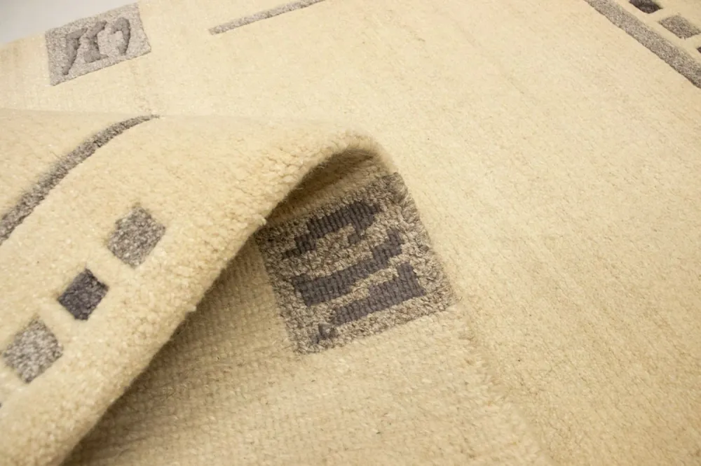 Nepal teppe - 160 x 90 cm - beige