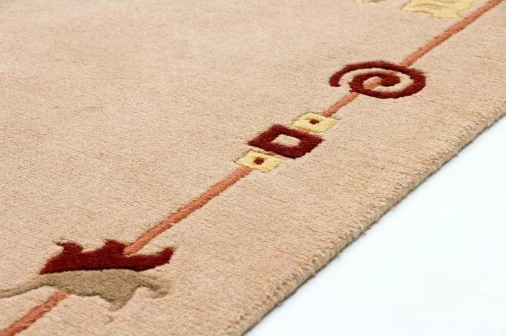 Nepal teppe - 180 x 120 cm - flerfarget