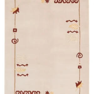 Nepal teppe - 180 x 120 cm - lys beige