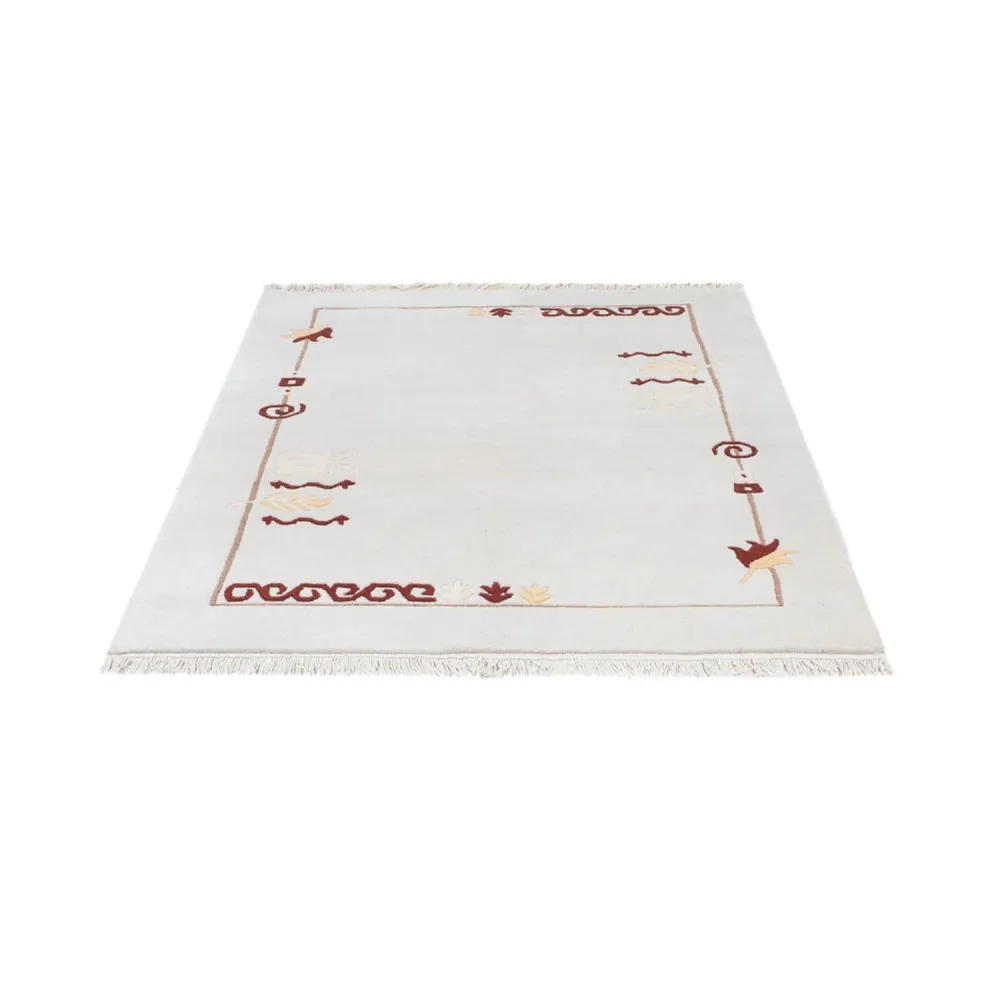 Nepal teppe - 180 x 120 cm - lys beige