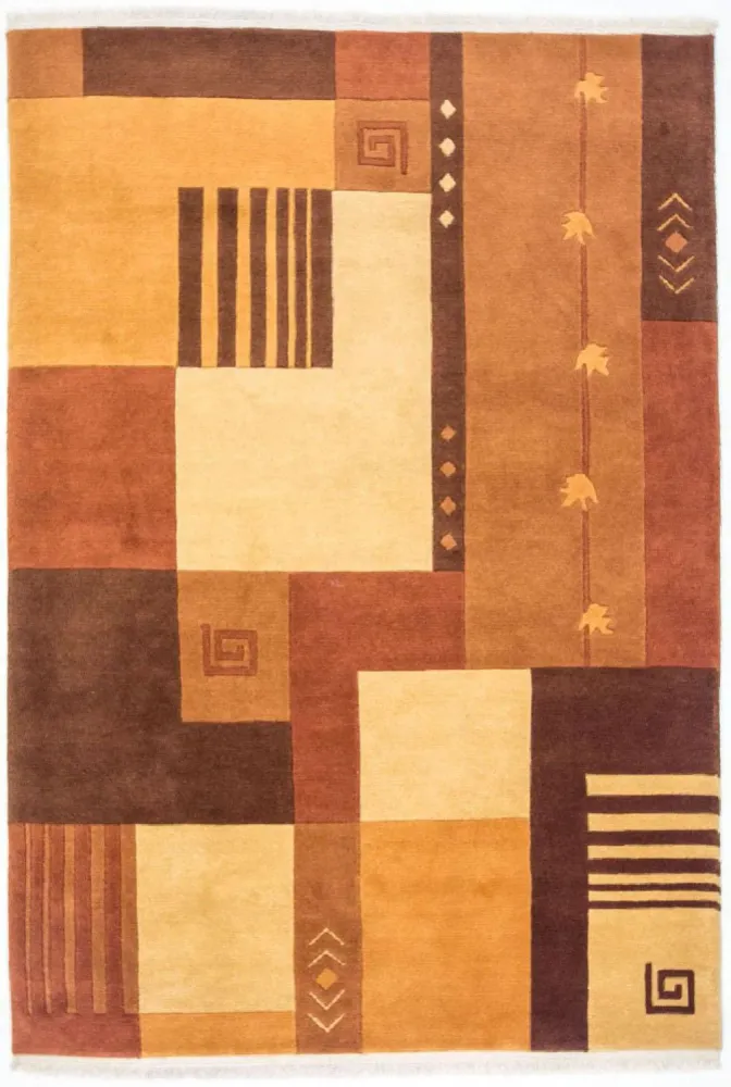 Nepal teppe - 184 x 120 cm - flerfarget
