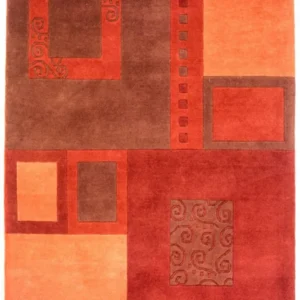 Nepal teppe - 185 x 131 cm - flerfarget