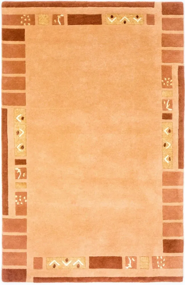Nepal teppe - 186 x 123 cm - oransje