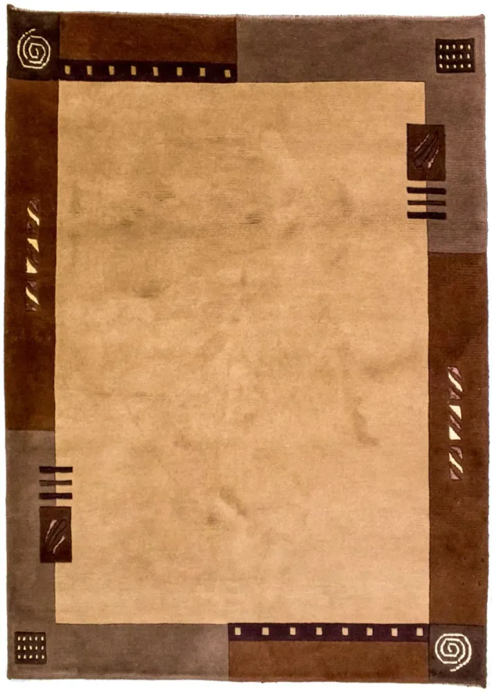 Nepal teppe - 191 x 148 cm - brun