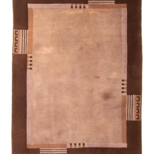Nepal teppe - 193 x 142 cm - lysebrun