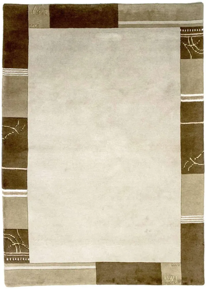 Nepal teppe - 195 x 144 cm - beige