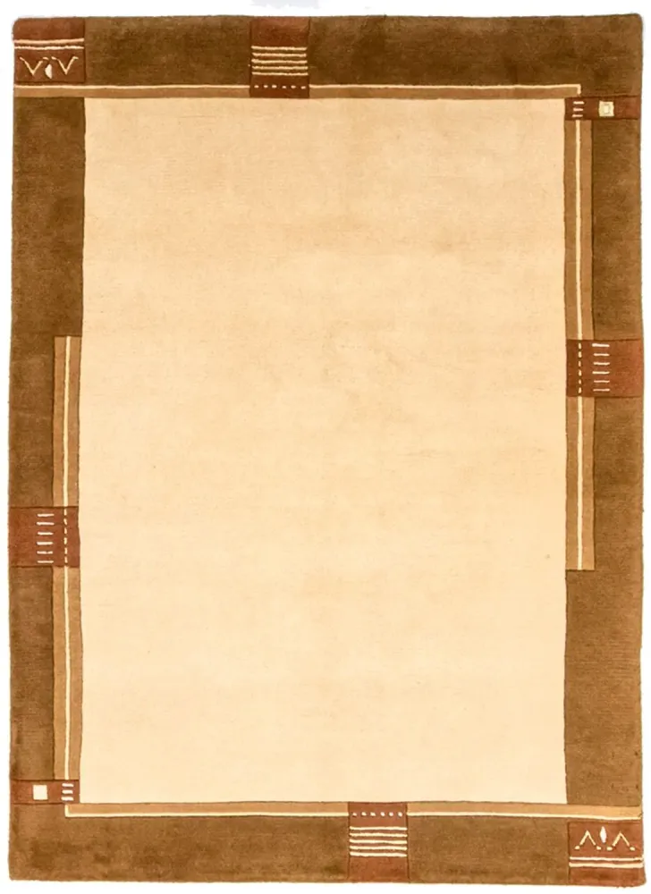 Nepal teppe - 197 x 144 cm - beige