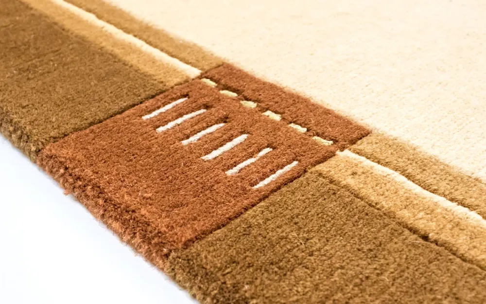 Nepal teppe - 197 x 144 cm - beige