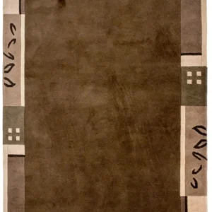 Nepal teppe - 199 x 144 cm - brun