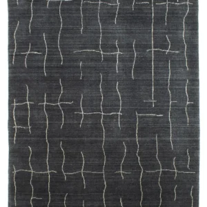 Nepal teppe - 200 x 142 cm - grå