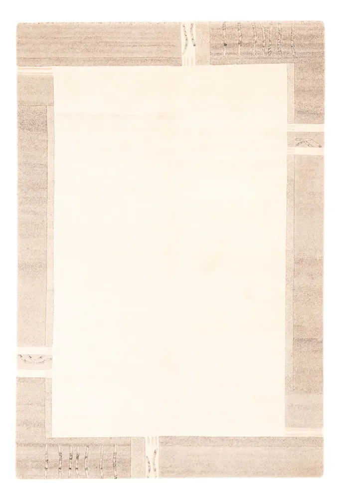 Nepal teppe - 200 x 142 cm - hvit