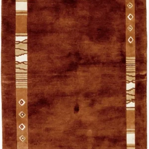Nepal teppe - 200 x 144 cm - brun