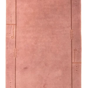 Nepal teppe - 223 x 160 cm - lysebrun