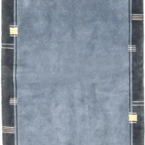 Nepal teppe - 234 x 170 cm - lyseblå