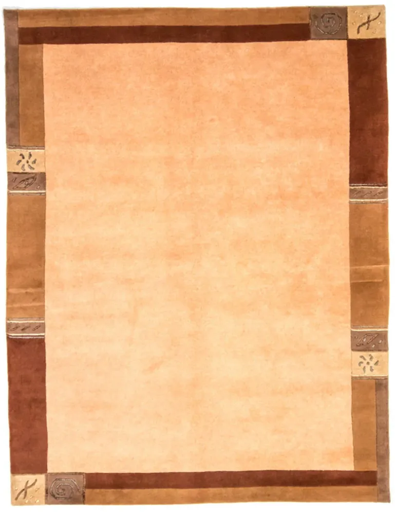 Nepal teppe - 238 x 173 cm - lysebrun