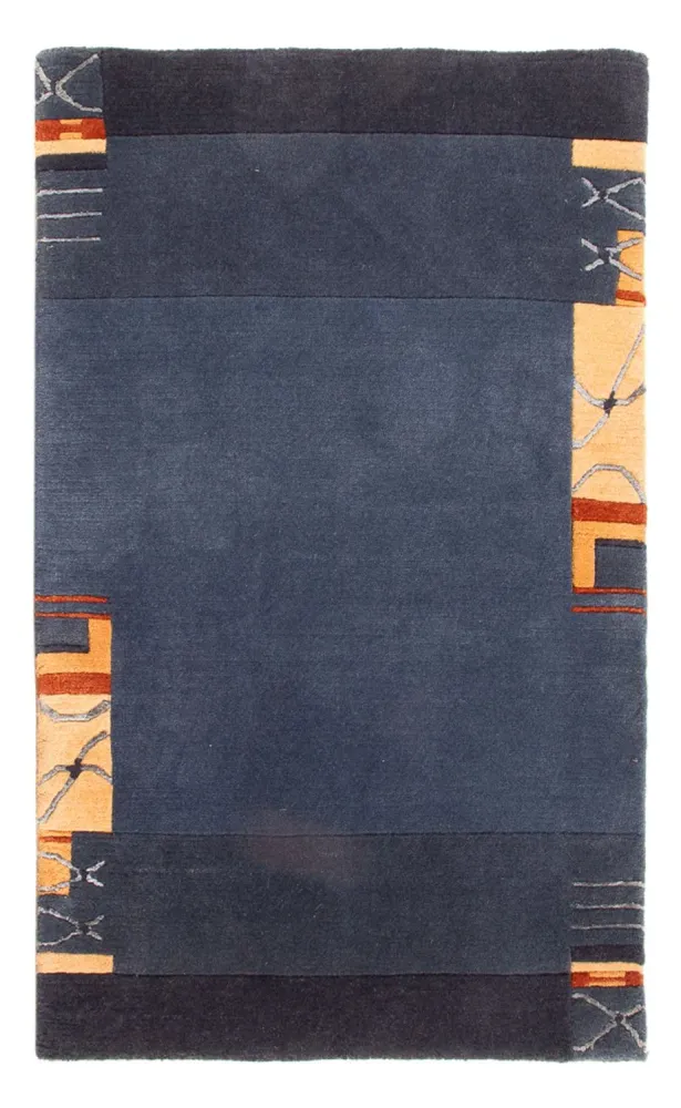 Nepal teppe - 90 x 60 cm - mørkeblå