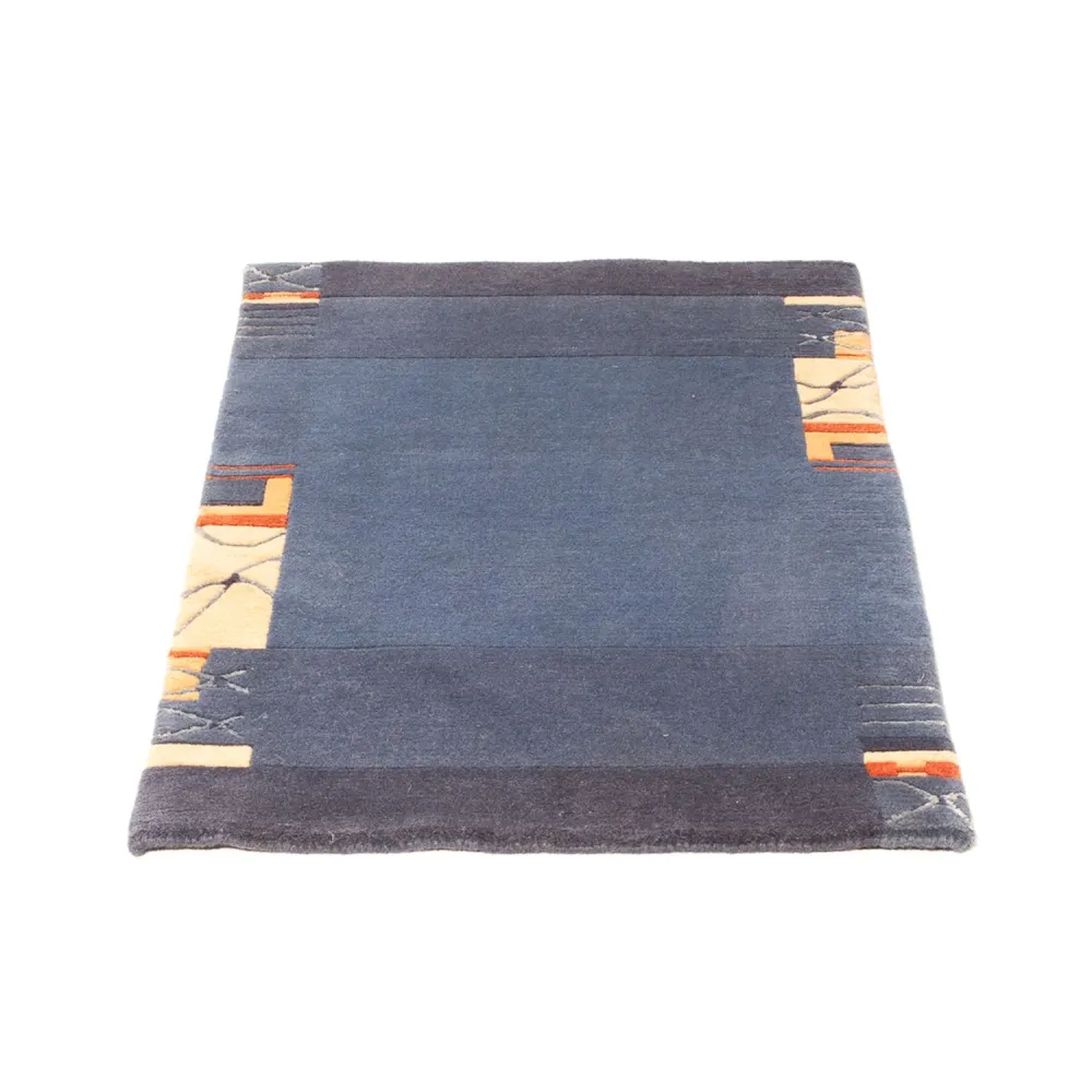 Nepal teppe - 90 x 60 cm - mørkeblå