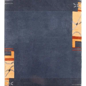 Nepal teppe - 90 x 60 cm - mørkeblå