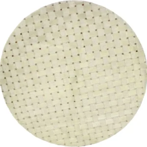 Nepal teppe rundt - 150 x 150 cm - beige