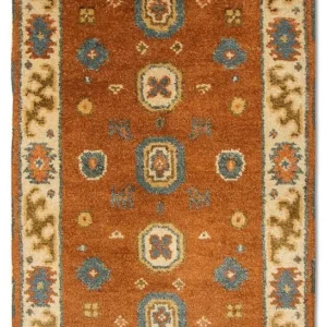 Orientalsk teppe - 118 x 64 cm - oransje