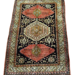 Orientalsk teppe - 130 x 84 cm - mørkeblå