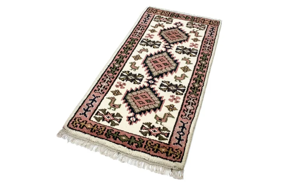 Orientalsk teppe - 140 x 70 cm - beige
