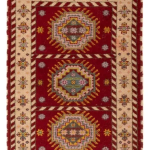 Orientalsk teppe - 160 x 90 cm - mørk rød