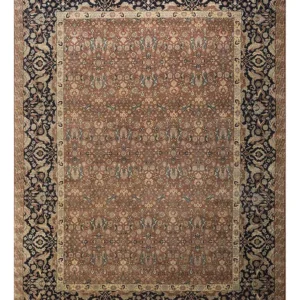 Orientalsk teppe - 450 x 360 cm - brun