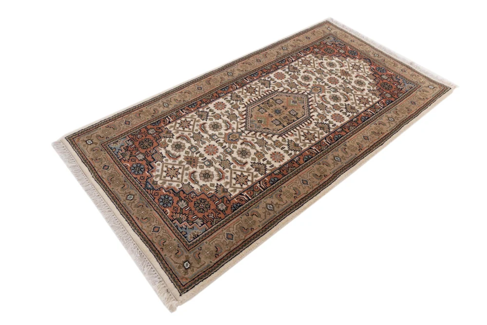 Orientalsk teppe - Bijar - Indus - 138 x 73 cm - sand