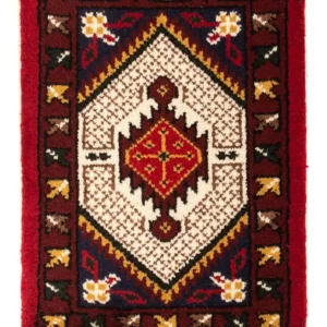 Orientalsk teppe - 60 x 40 cm - mørk rød
