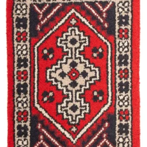 Orientalsk teppe - 60 x 40 cm - mørk rød