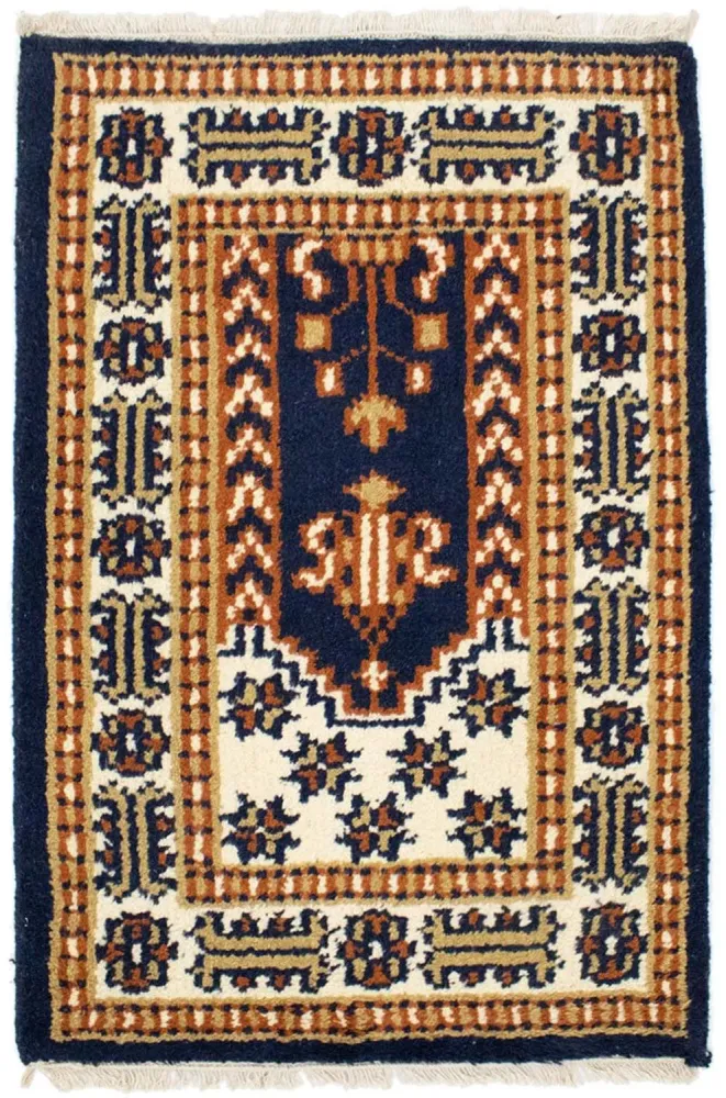 Orientalsk teppe - 90 x 60 cm - mørkeblå