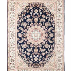 Orientalsk teppe - Nain - Indus - 200 x 134 cm - mørkeblå