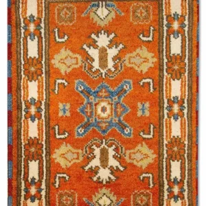 Orientalsk teppe - 93 x 64 cm - oransje
