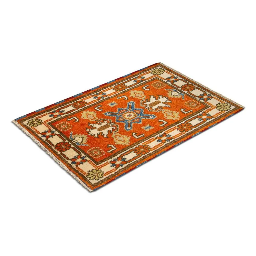 Orientalsk teppe - 93 x 64 cm - oransje