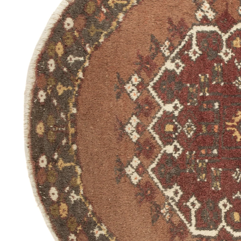 Orientalsk teppe rundt - 72 x 72 cm - flerfarget